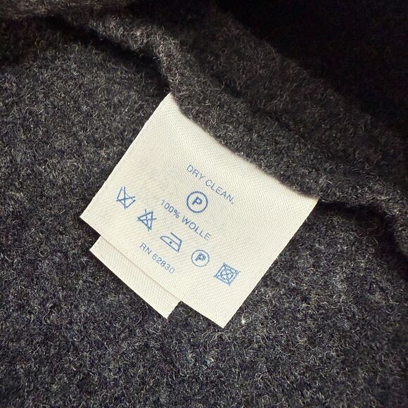 Lands End 100% Wool Cardigan Jacket 3 Button Gray Outdoor Women Size 18 TALL - Picture 10 of 12